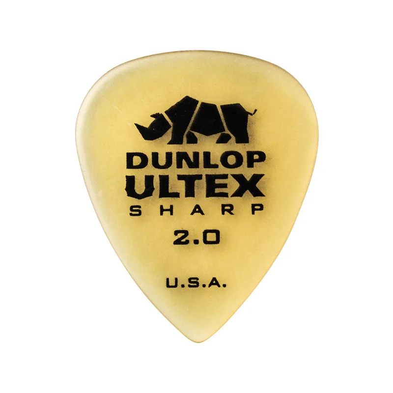 Sharp 2.00mm 1 шт. Dunlop медиатор для гитары Ultex standard/Sharp/triangle/Plectrum 0,6 мм-1,14 мм медиатор для гитары аксессуары для гитарных частей - Цвет: Sharp 2.00mm