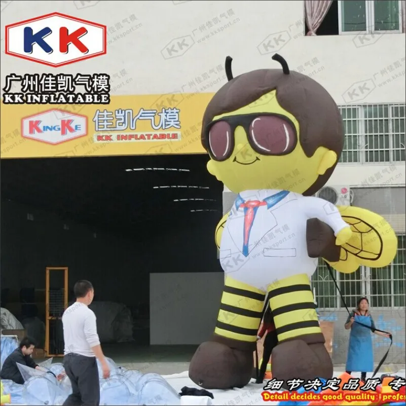 Happy holiday Square Decor Inflatable Bee Boy Cartoon Mascot For Advertising | Игрушки и хобби