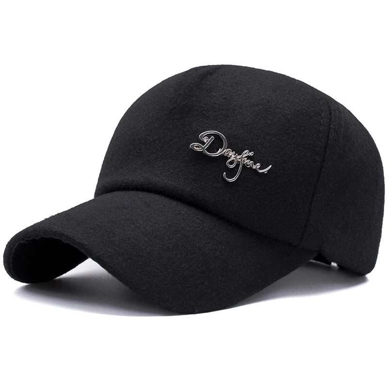 Для мужчин s Зимние Бейсболки хлопок и шерсть теплые Шапки для Мужчин Кости Gorras