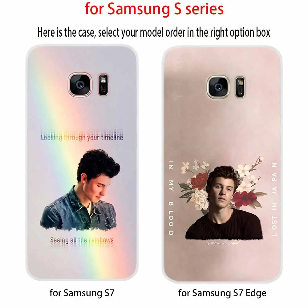 Милый чехол с узором shawn mendes для Samsung Galaxy S8 S9 S10 S20 S21 Plus Uitra Lite Ultra Cover S10E S7 Edge