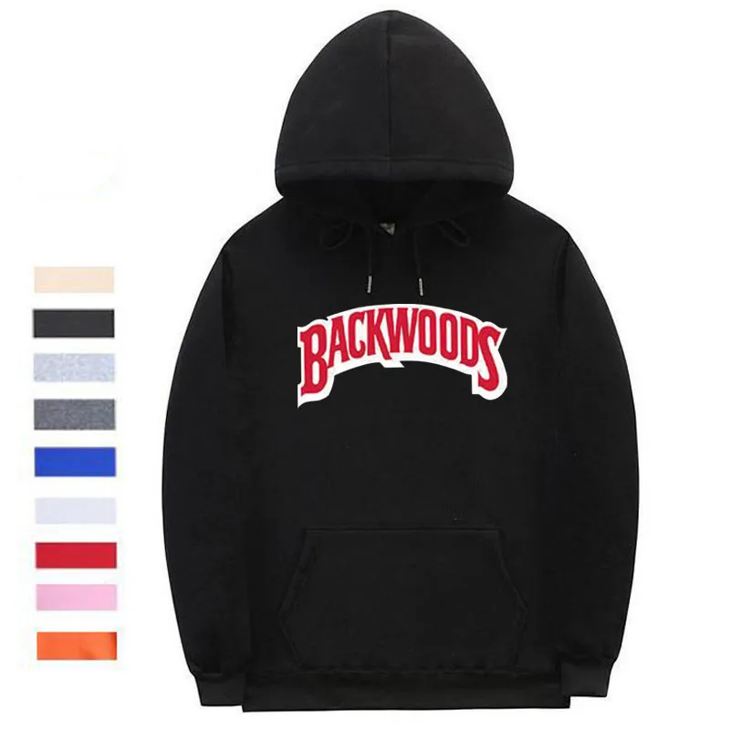 Black XMS135 Толстовки с винтовыми манжетами, уличная одежда, Backwoods, толстовка с капюшоном, Мужская модная Осенняя зимняя Толстовка в стиле хип-хоп, пуловер - Цвет: Black XMS135