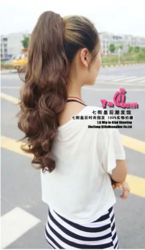 Клип В Хвост Конский Выдвижения Волос Wrap На Кусок вьющиеся po13 оптовая