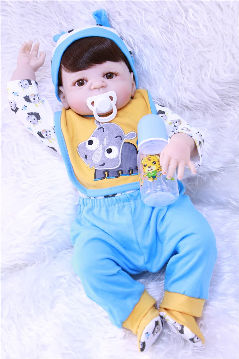 Лидер продаж 22 Full силикона Reborn Baby куклы реалистичные мальчик reborn малыша lol