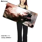 Mairuige 900*400 мм компьютерный скоростные коврики для мыши Токийский Гуль Кен канеки игровой коврик для мыши резиновый геймер мягкий удобный коврик для мыши