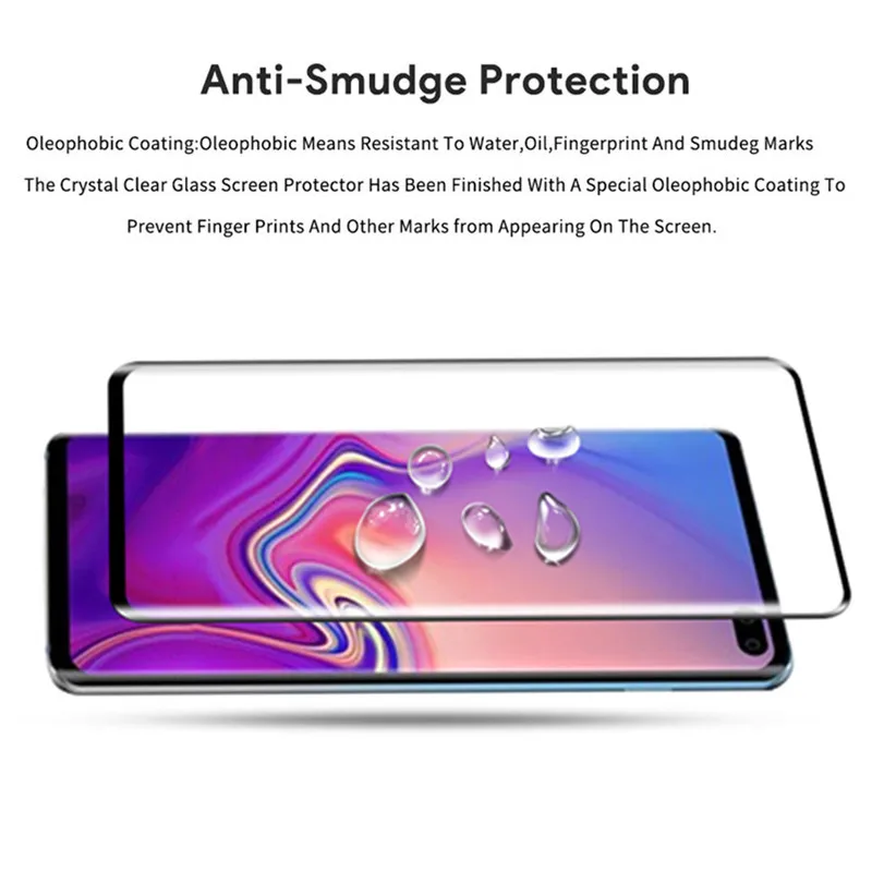 Закаленное защитное стекло 10D для Samsung Galaxy S10 пленка экрана Plus 10 S 10Pro | Мобильные