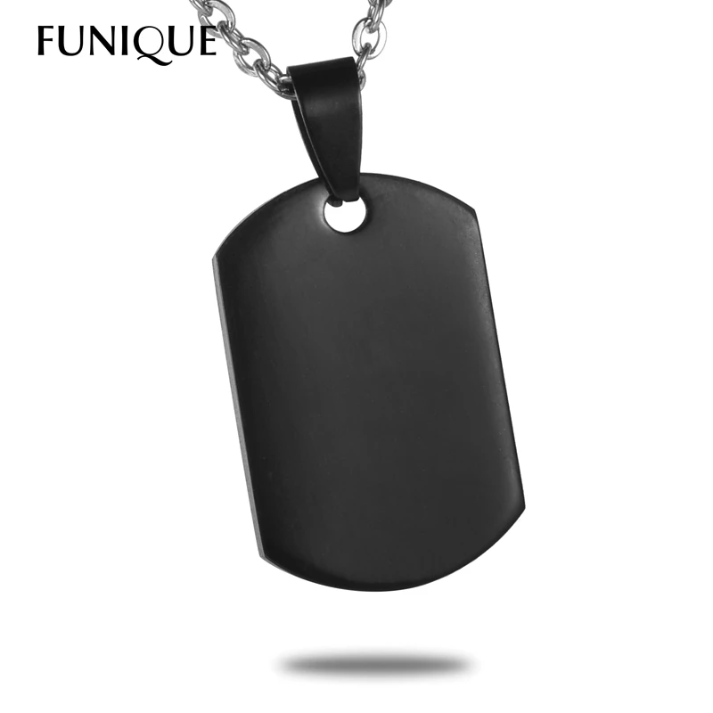 FUNIQUE Мужская и женская подвеска для DIY черная Подвеска из нержавеющей стали