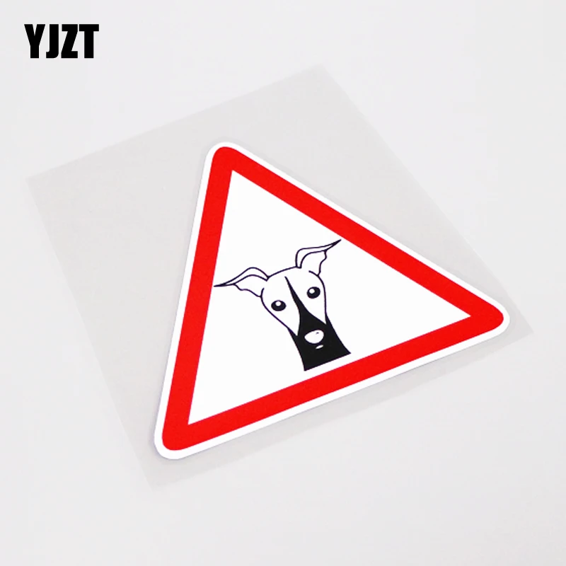 YJZT 11 см * 9 5 предупреПредупреждение ющий знак Greyhound автомобильная наклейка