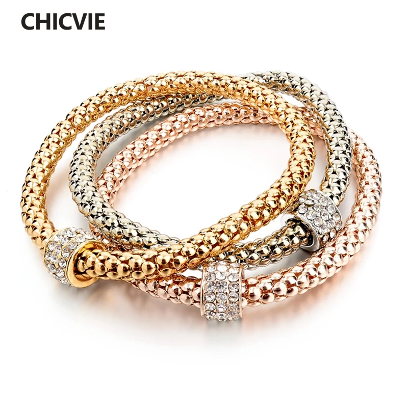 

CHICVIE Rose Gold Color Bracelets For Women Casual Love Female Turkish Jewelry 2017 Gift Pulseras