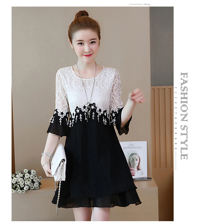 Женское кружевное лоскутное платье большого размера плюс XXL XXXL 3XL XXXXL 4XL 5XL тонкое