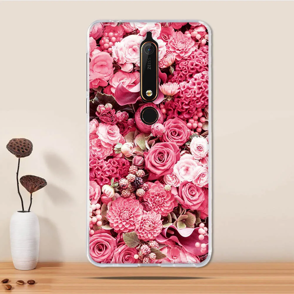 Чехол для Nokia 6 2018 задняя крышка 1 силиконовый мягкий чехол телефона из ТПУ
