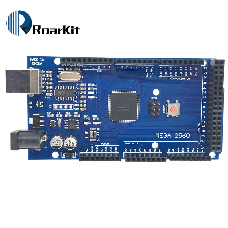 Плата Mega 2560 R3 Mega2560 REV3 (ATmega2560 16AU CH340G) с USB кабелем совместимым arduino 1 компл.|mega2560 r3|usb