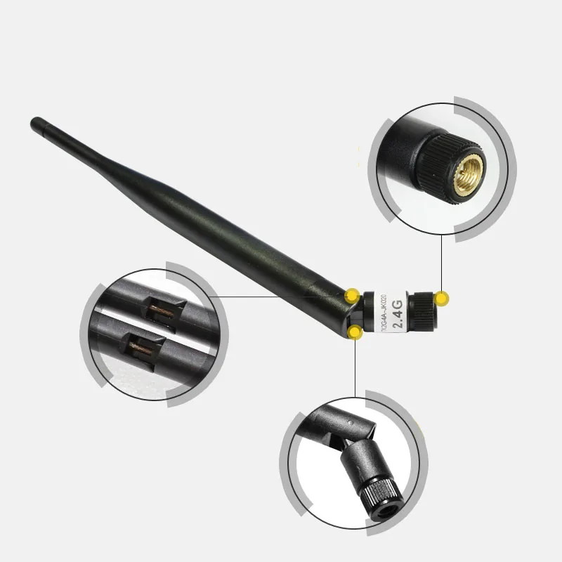 2 4 ГГц антенна sma 6dbi OMNI SMA male 19 5 см вращающаяся радиоантенна|Антенны для связи| |