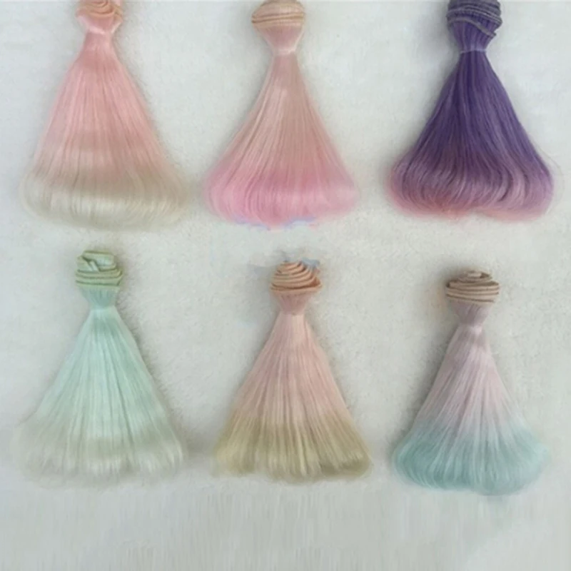 Высокотемпературные термостойкие кукольные волосы для 1/3 1/4 1/6 BJD diy парики с