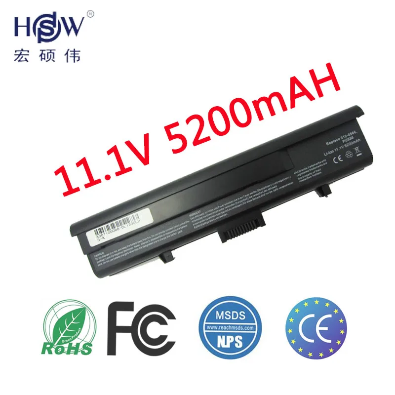 HSW 5200 мАч 6 ячеек Аккумулятор для ноутбука Dell Inspiron 1318 XPS M1330 451 10473 312 0739 0566 WR050 TT485|battery