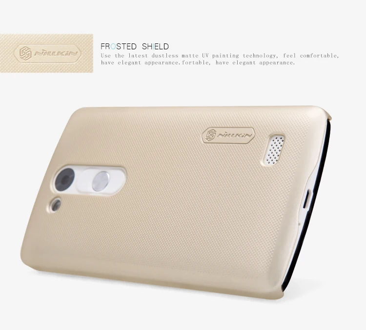 10 шт./лот оптовая продажа Nillkin Super Frosted Shield чехол для LG L Fino D295 с Экран протектор и