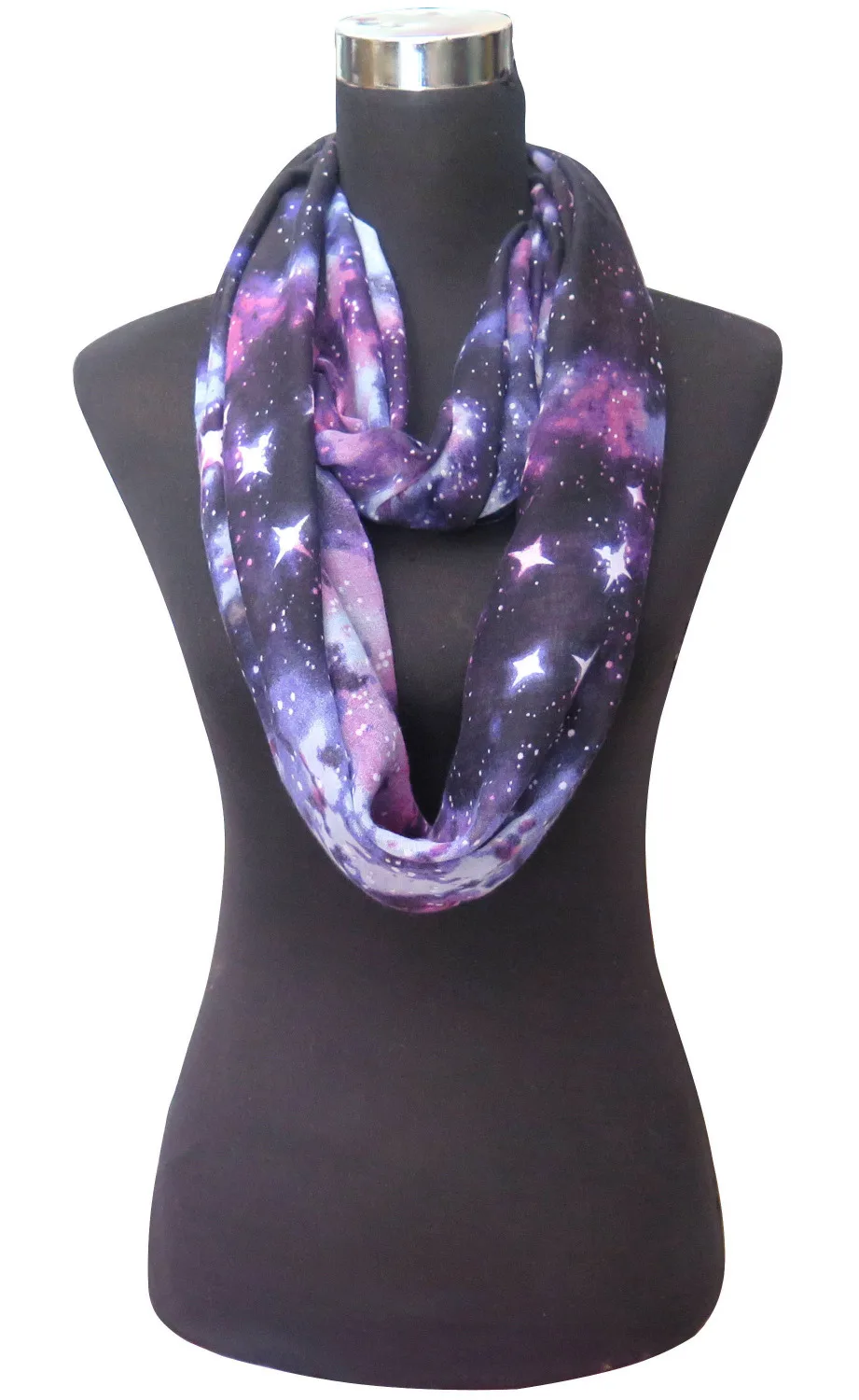 Женский шарф снуд с принтом звезд и Вселенной|scarf silk|scarves womensscarf instructions |