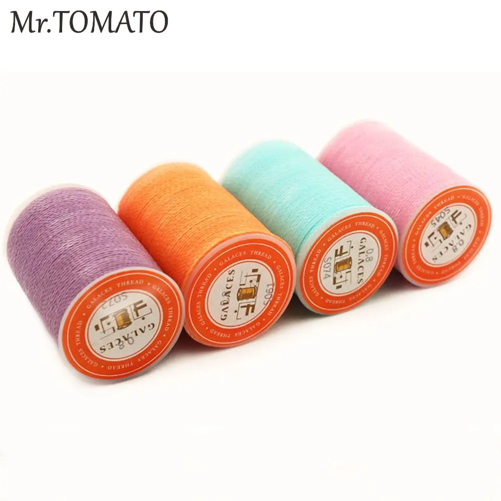 Круглая вощеная нить 0 55 мм 110 метра шнур для шитья белая кожаная ручная строчка