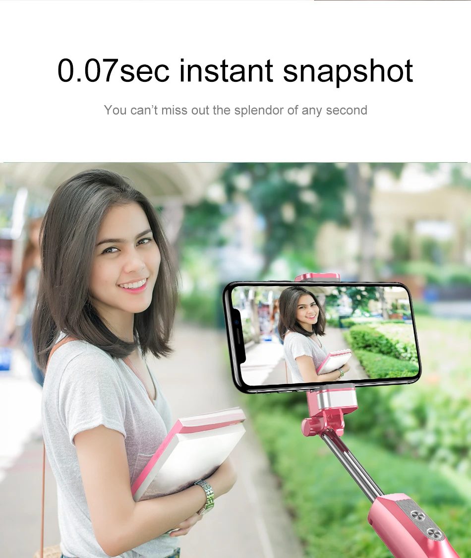 Складная селфи-палка Baseus Bluetooth Selfiestick+ Mirro+ заполняющий свет монопод для iPhone samsung Xiaomi Android Phone Stick