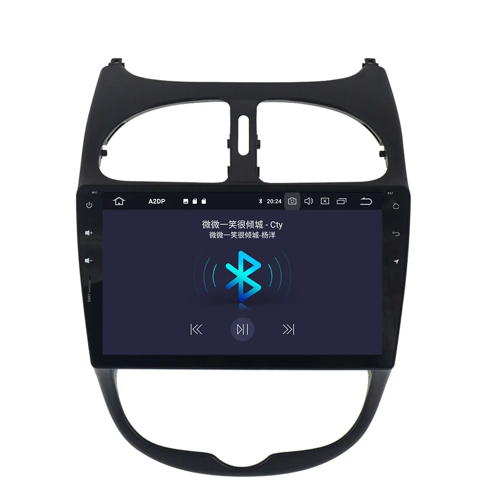 PX5 Android 9.0 4 + 32 ГБ Автомобильный без DVD плеера радио авто для Peugeot 9 0 206 2000 Ibiza GPS