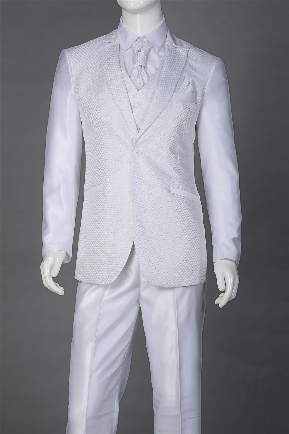 (Jacket+Pants+Vest+Tie+Kerchief) Five Pieces 2016 New Design Wedding Party Dress Men Suits Fashion Business Trajes Size M-5XL | Мужская