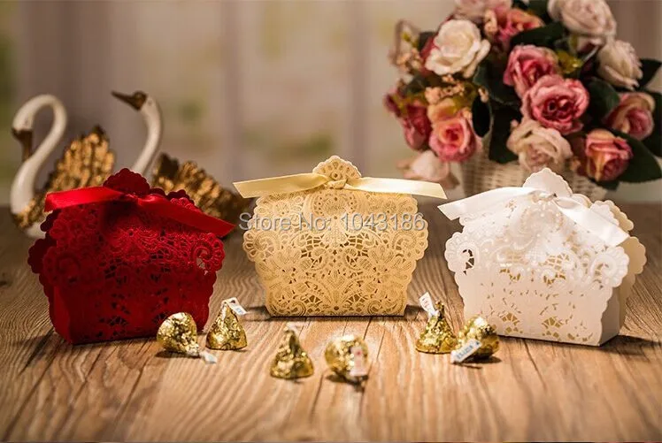 100 шт. Бесплатная доставка красные/белые/Искусственные коробки для свадебных