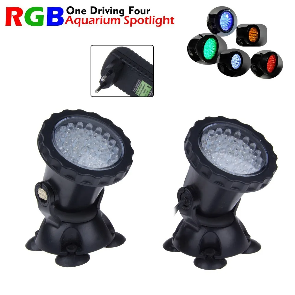 4 в 1 36 LED RGB наружная погружная подводная лампа точечная для воды сада аквариума