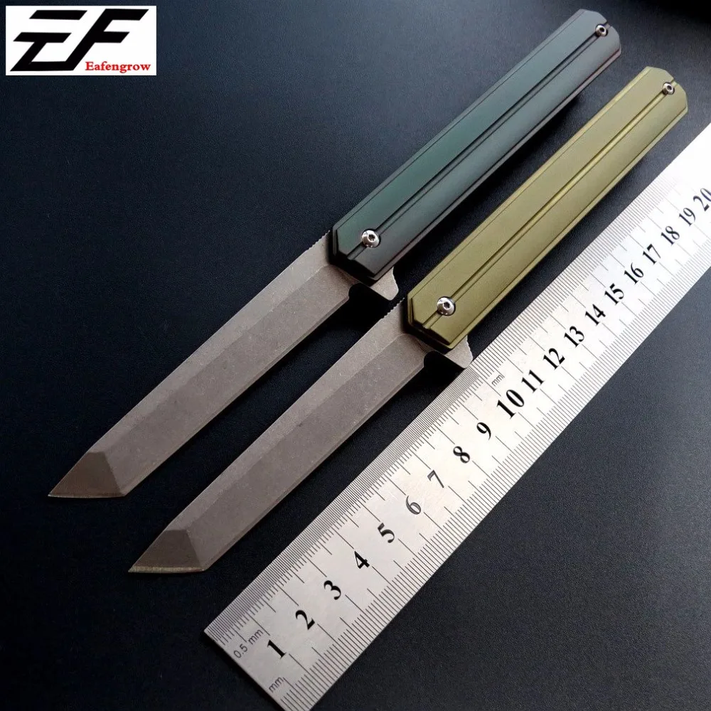 ZZSQ EF219 складной knifeQwaiken D2 лезвие тактический на шарнире нож TC4 Кемпинг Открытый