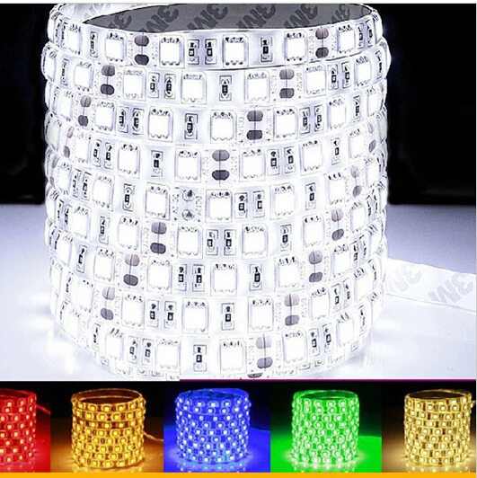 RGB белый теплый R G B Светодиодная лента 5050 SMD 5 м 300 светодиодов Гибкая