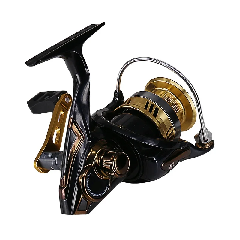 DEUKIO BR2500 BR3000 5 + 1BB Рыболовная катушка 7 1: 1 высокая Скорость металлическая шпуля