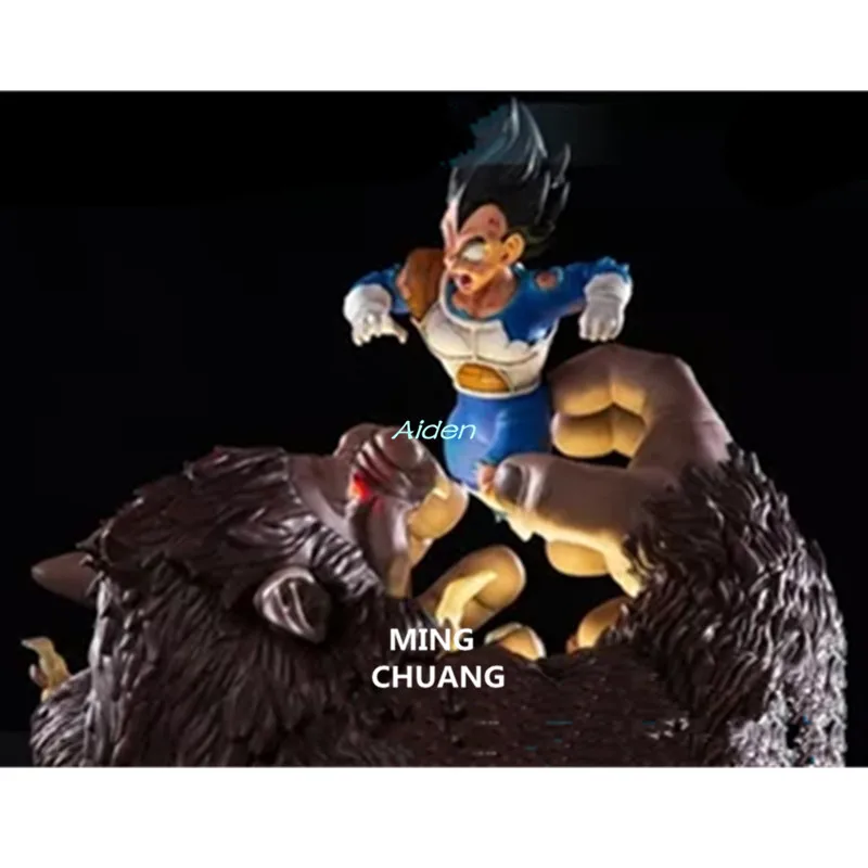 18 &quotДраконий жемчуг статуя Saiyan бюст Вегета против сон Гохан полная длина портрет