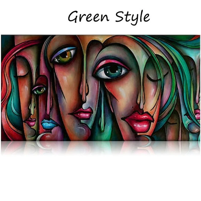 Чистая ручная роспись маслом на холсте люди секс девушка большие глаза настенное