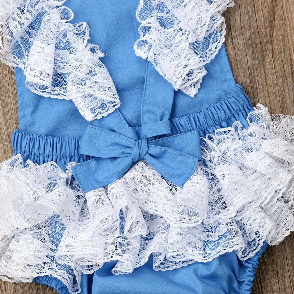 

0-24M Baby Bodysuit Cute Newborn Baby Girl Lace Ruffle Bodysuits Sunsuit Outfits Clothes