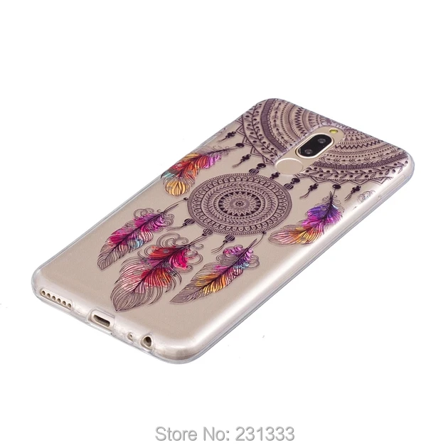 C-ku мягкий рельеф ТПУ чехол с мультяшным цветком для Huawei P Smart Enjoy 7S Mate 10 Lite Pro сова