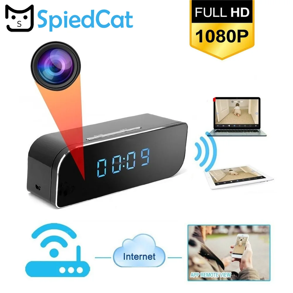 1080 P мини часы камера Wifi ip сигнализация высокой четкости беспроводной домашний