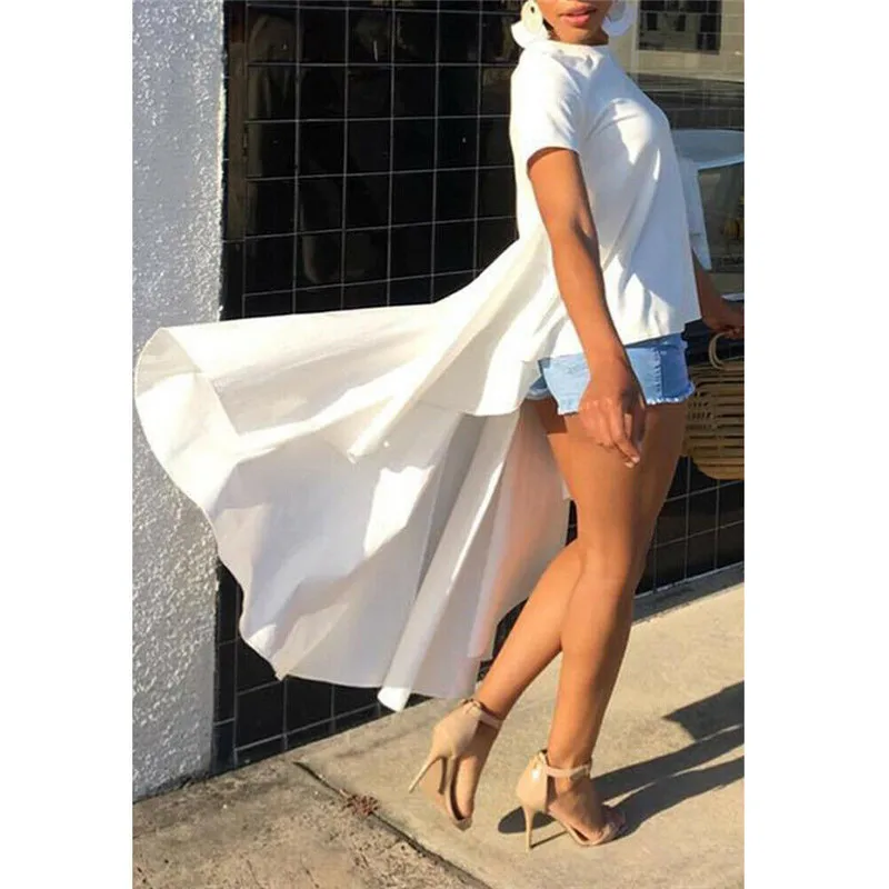 Туника-топ Женская с коротким рукавом размера плюс | одежда