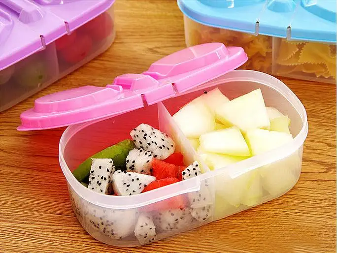 1 шт. двухсеточная герметичная коробка для хранения еды многофункциональная