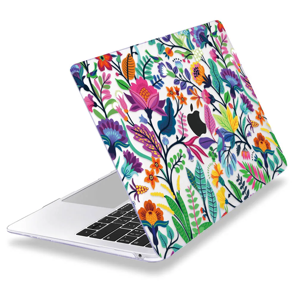 Z064 Чехол Redlai с разноцветными цветами для Macbook Air 13, чехол A1932, A1466, чехол для ноутбука MacBoook Pro 13, 15, 16 дюймов, чехол с сенсорной панелью - Цвет: Z064