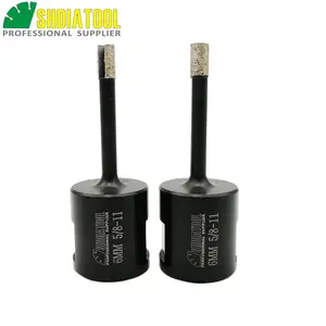 SHDIATOOL 2 шт. 68101214 мм 58-11 приварены резьбы алмазного сверла биты пустотелого сверла (влажное) сверла кольцевая пила для гранит, мрамор, камень