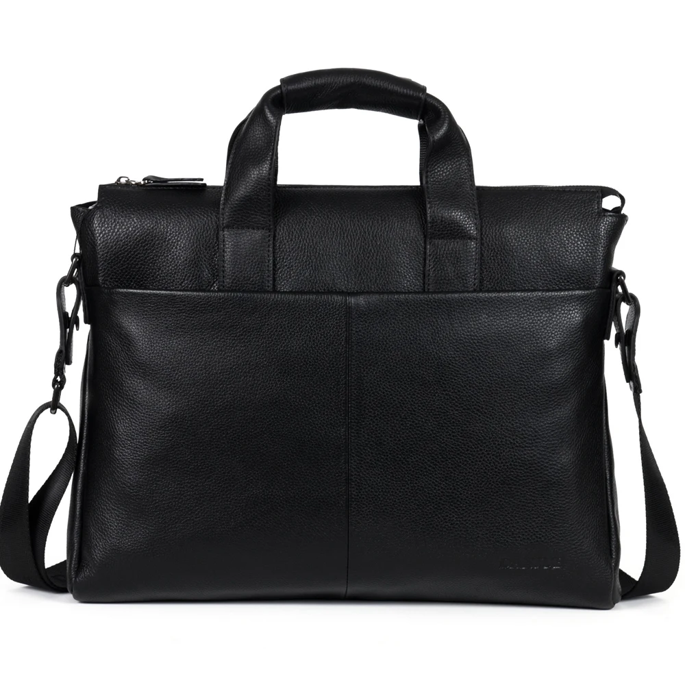 

2018 New Cow Genuine Leather Business Men's Briefcase Real Leather Male Shoulder Bag BLuxury Messenger Bag Tote Computer Bag