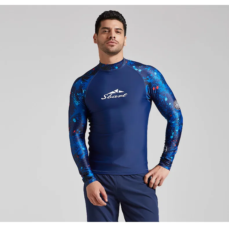 Защита от ультрафиолета, Мужская одежда, длинные рукава, maillot de bain, maillot de bain, лайкра, для серфинга, для мужчин, для серфинга, natat
