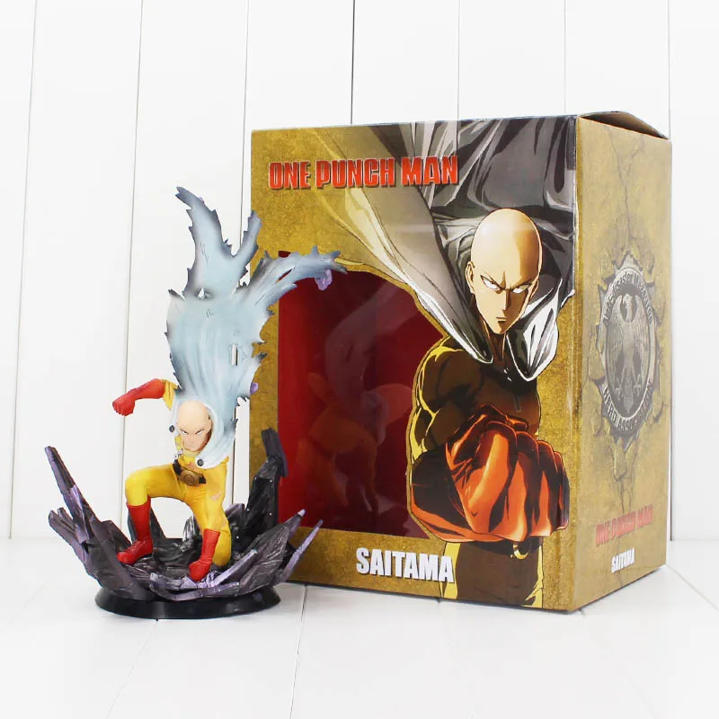 25cm with box 10 см/24 см аниме One Punch Man Saitama Sensei DXF Hero ПВХ фигурка Коллекционная модель игрушка подарок для детей - Цвет: 25cm with box