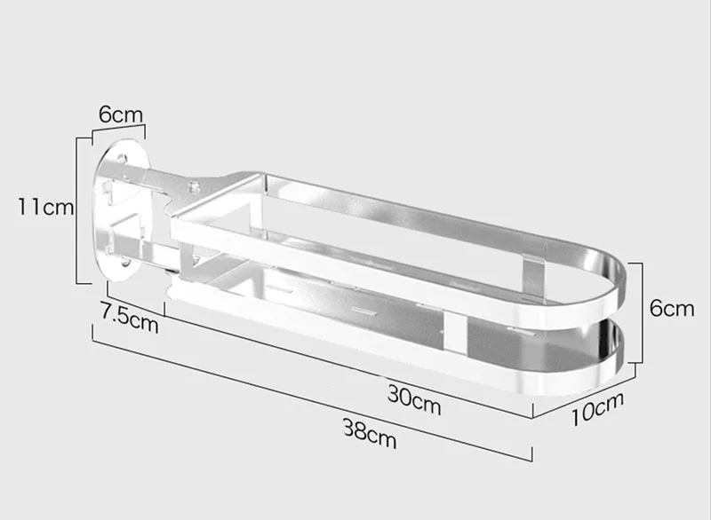 1 Layer SUS 304 вращающийся кухонный стеллаж из нержавеющей стали, полка для ванной комнаты настенный держатель Органайзер DIY слои - Цвет: 1 Layer