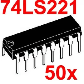 (50 шт./лот) 74LS221 Logic IC DIP Package TTL. | Электронные компоненты и принадлежности