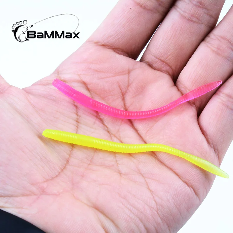

Bammax fishing lure 10pcs 0.5g 7.5cm Soft Worm lures fishing wobblers silicone bait Jig Head crankbait fishing accessories pesca