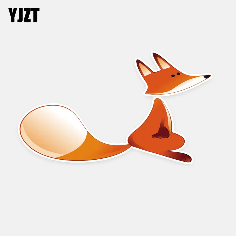 

YJZT 12.5CM*7.2CM Cute Small Animal Motorcycle Car-styling Car Sticker Decals PVC 5-0948