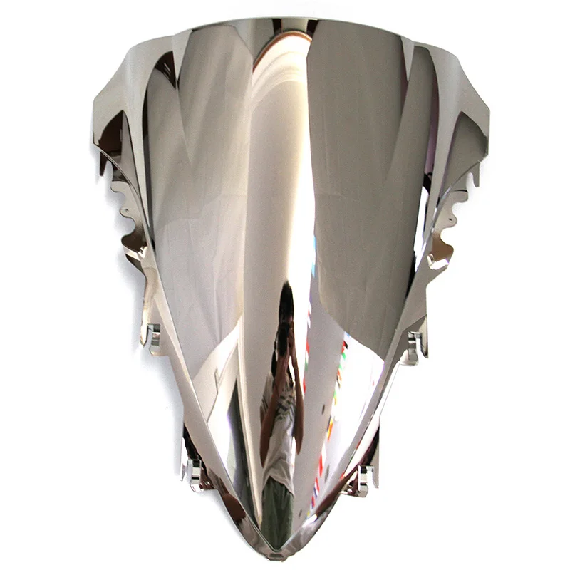 Sliver ABS ветровое стекло для Yamaha YZF-R1 YZF R1 2007 2008 Double Bubble мотоцикл лобовое стекло Иридиум ветровые дефлекторы - Цвет: Sliver