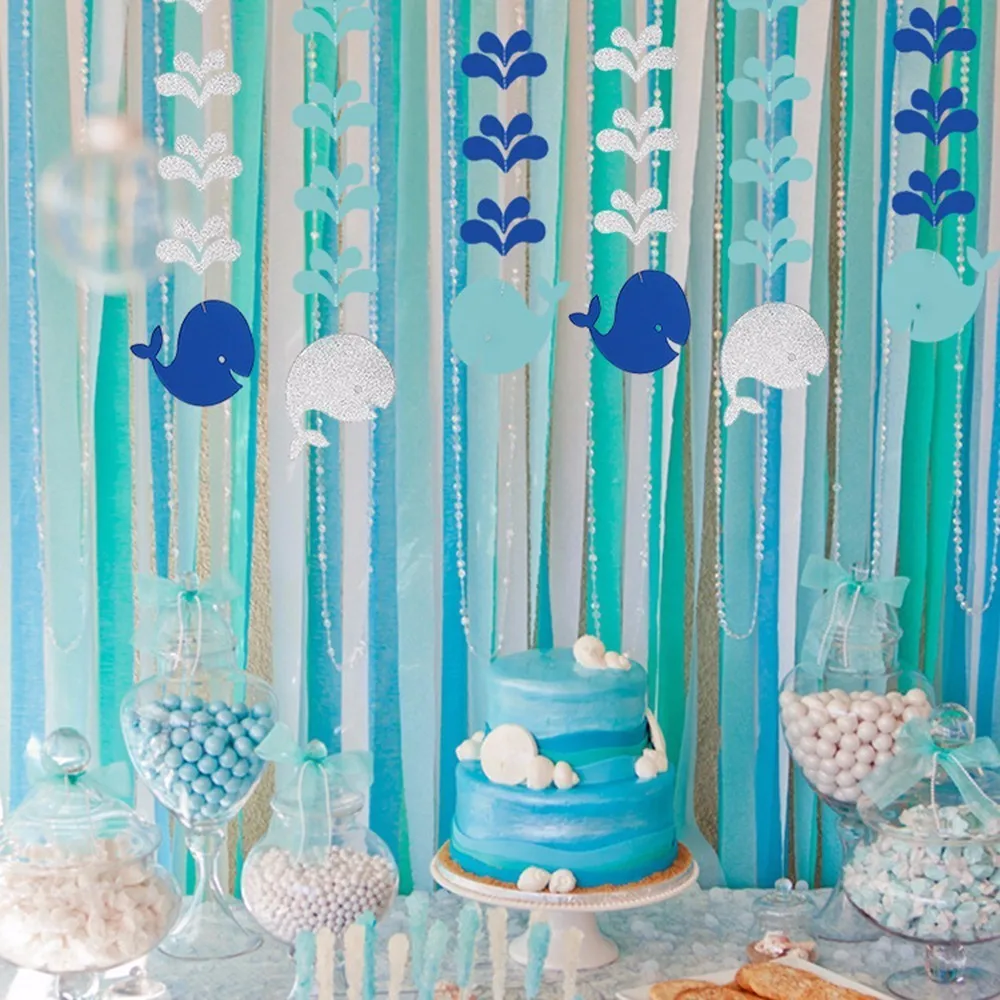 3 шт./компл. 2019 КИТ спрей Форма Бумага подвесные гирлянды для морских Стиль