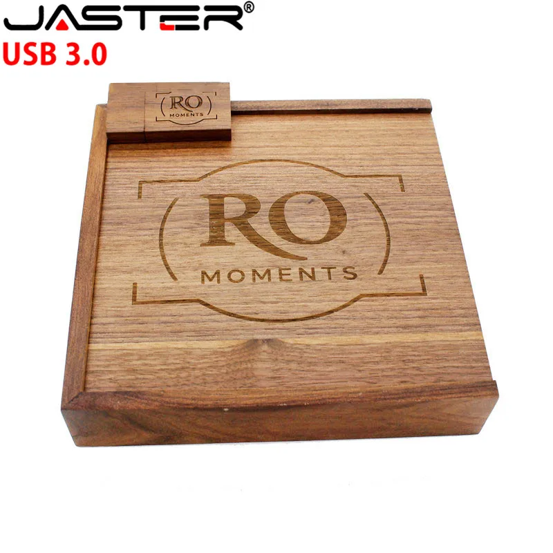 JASTER USB 3,0 деревянный фотоальбом usb+ коробка usb флэш-накопитель 4 ГБ 8 ГБ 16 ГБ 32 ГБ фотография свадебный подарок(170 мм* 170 мм* 35 мм