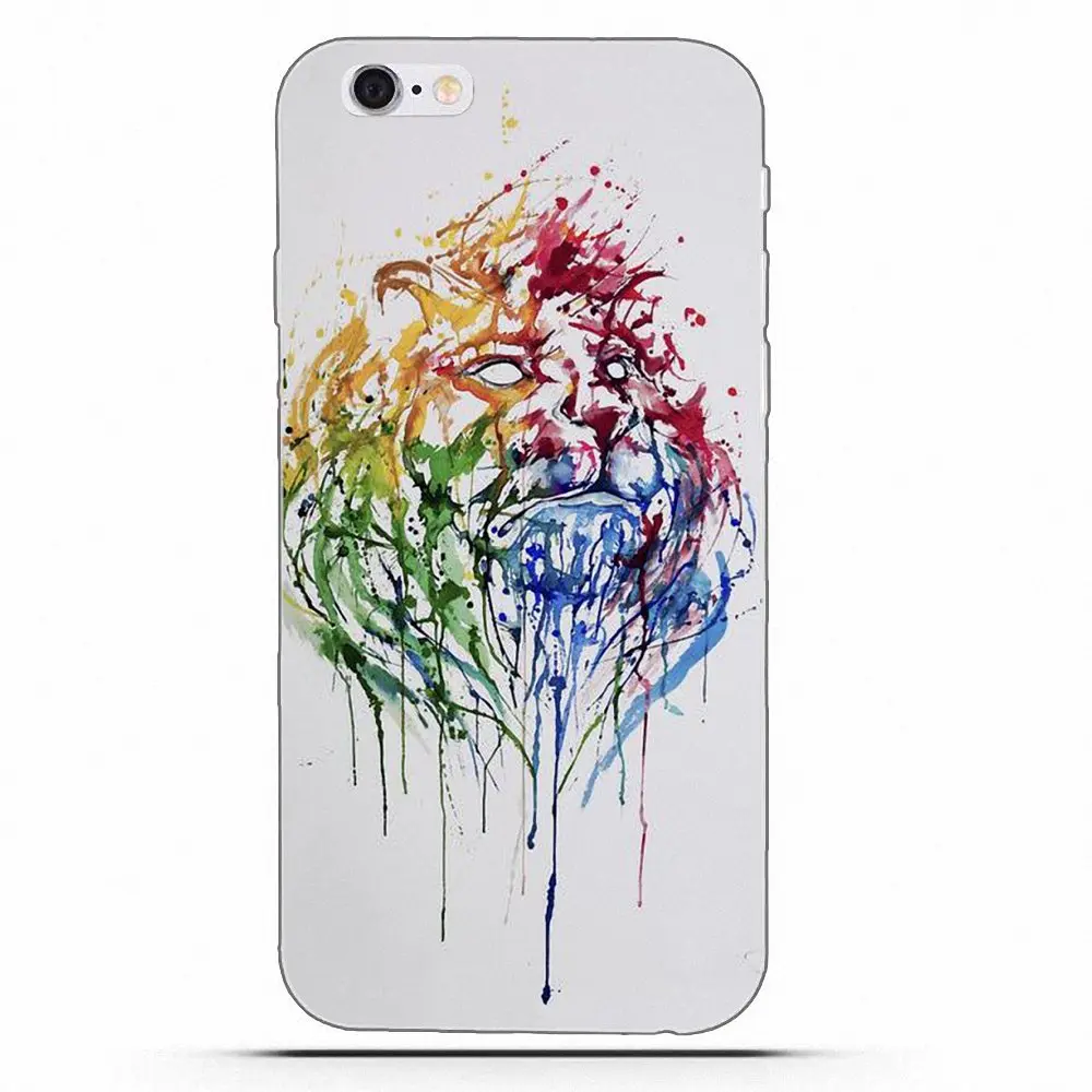 Wexoeq Красочные Король Лев для Galaxy Alpha Core Prime Note 4 5 8 S3 S4 S5 S6 S7 S8 S9 mini edge Plus TPU Чехлы