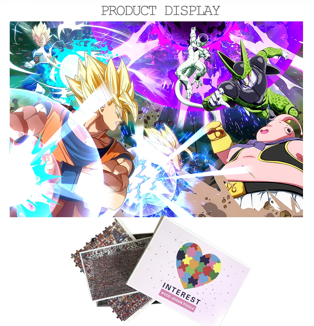 MOMEMO Dragon Ball деревянные головоломки индивидуальные 1000 шт. классические мультяшный паззл паззлы игрушки для взрослые подростки
